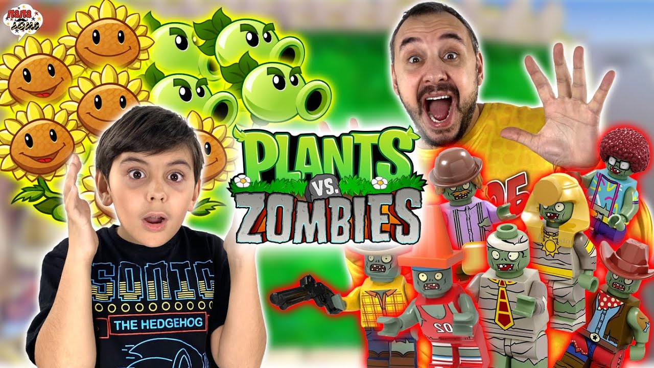 ЗОМБИ ПРОТИВ РАСТЕНИЙ: ИГРЫ, НАБОРЫ И КОНСТРУКТОР PLANTS VS ZOMBIES: ПАПА РОБ И ЯРИК И ПАПА БОБ!