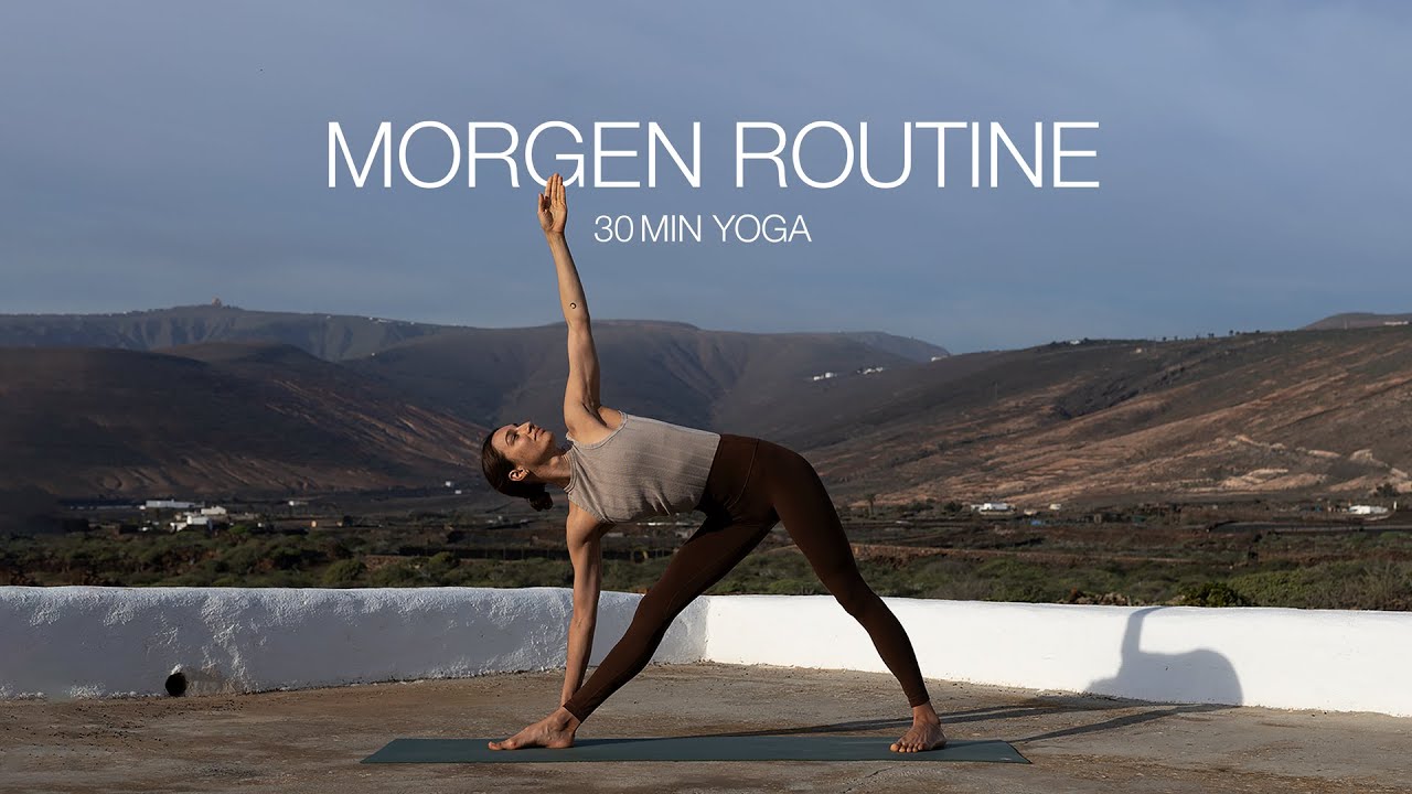 Yoga Morgenroutine | kraftvoll & mit Energie in den Tag starten | 30 Min Vinyasa Yoga