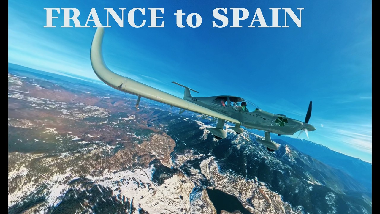 (360 video)_Crossing Spain, North to South (LFMK to LEAX)