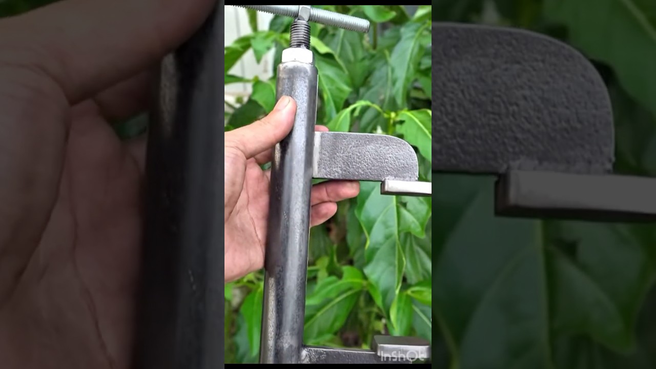 C&oacute;mo hacer una prensa sargento con reciclaje / How to make a sergeant press with recycling #welding