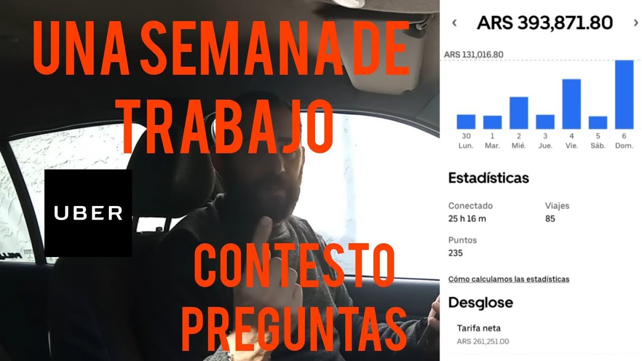 Cuánto gane en UBER pocas horas (contesto comentarios)