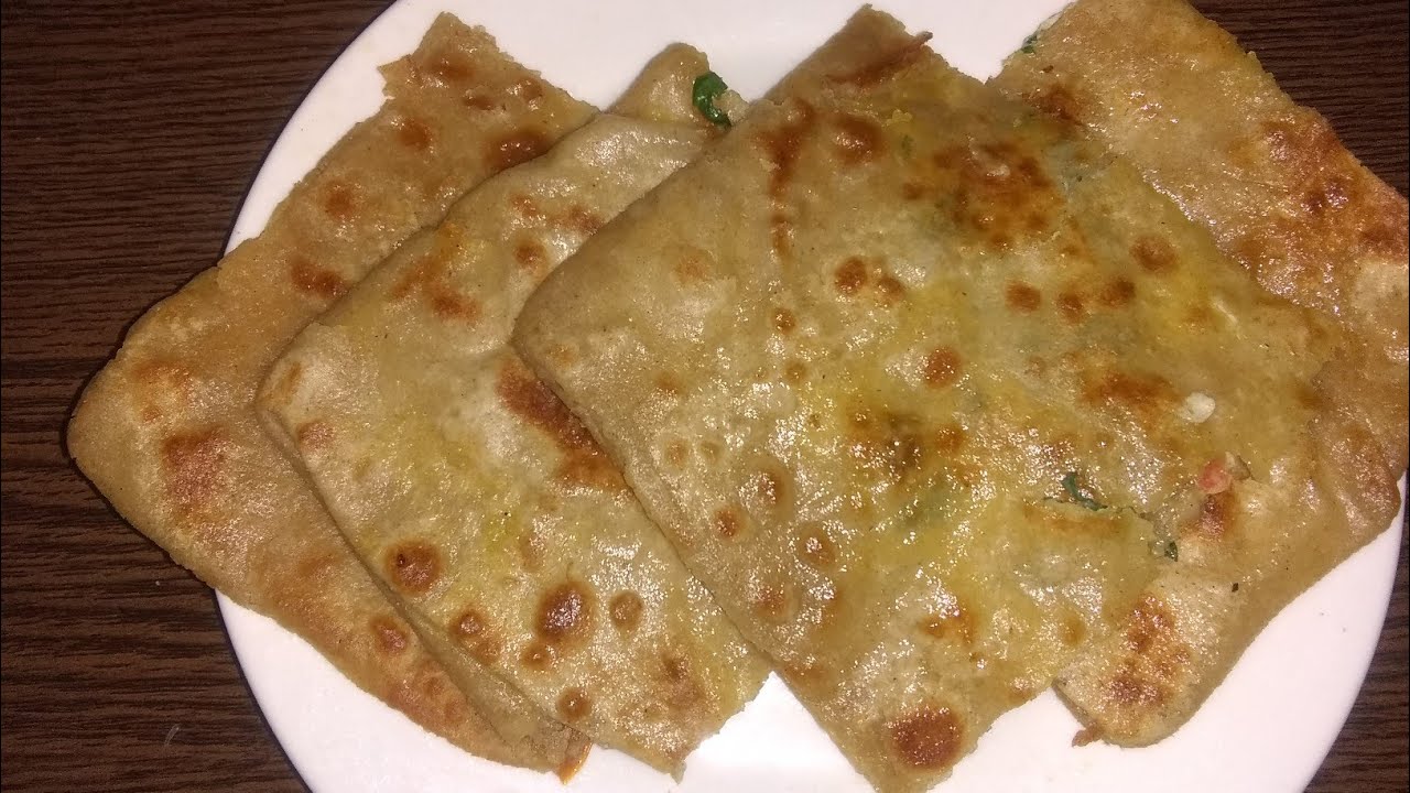 Egg Stuffed Double Layered Paratha Recipe | Square Shaped Paratha | 5 Minute Food