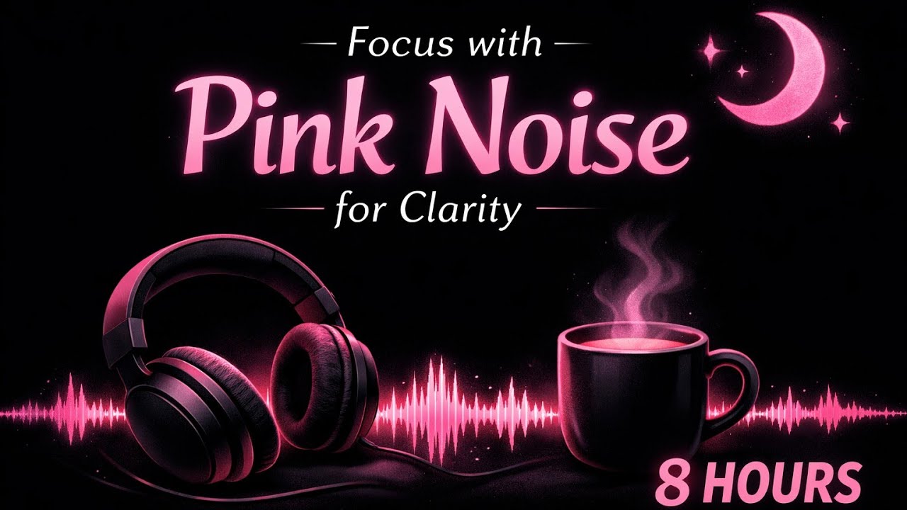 Focus with Pink Noise for Clarity | 8 Hours