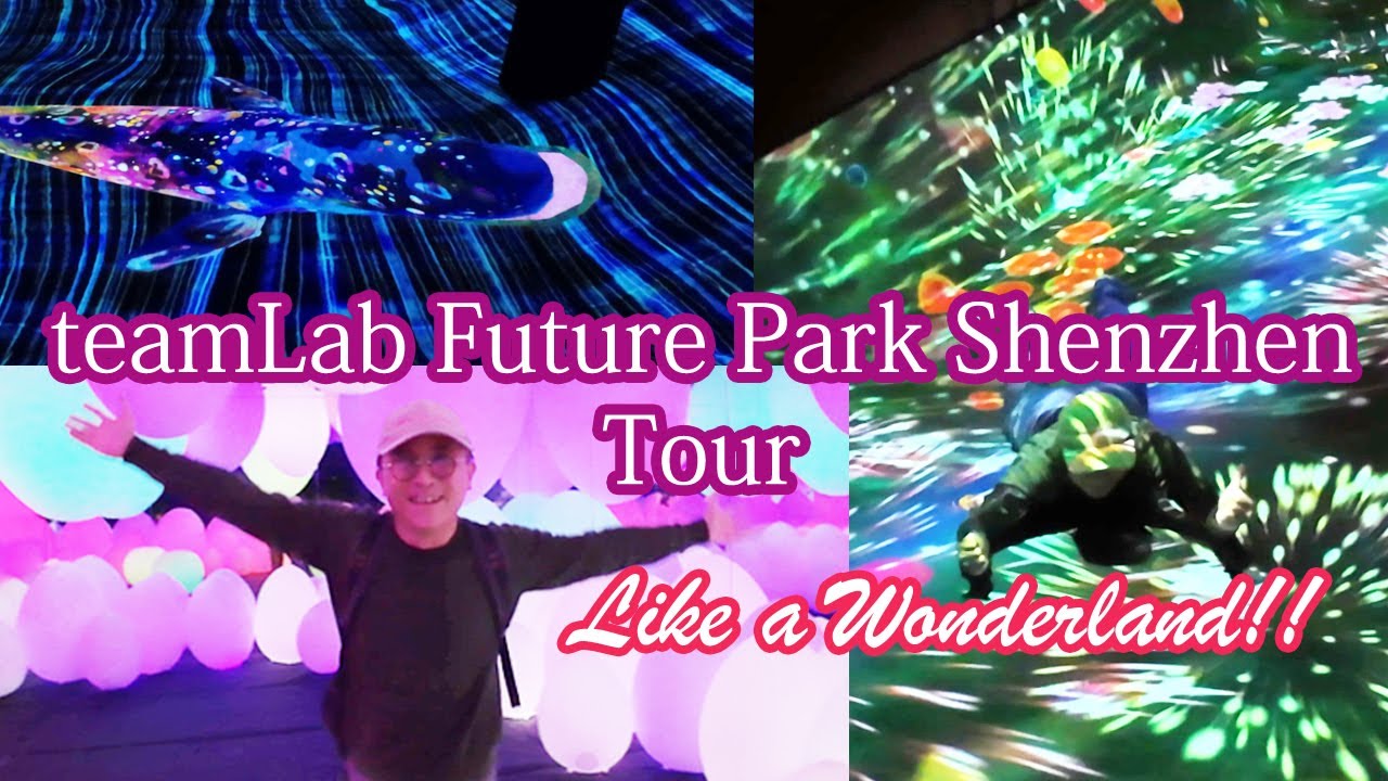 teamLab Future Park Shenzhen China - Incredible Amusement Park Light and Sound Effect In Wonderland!
