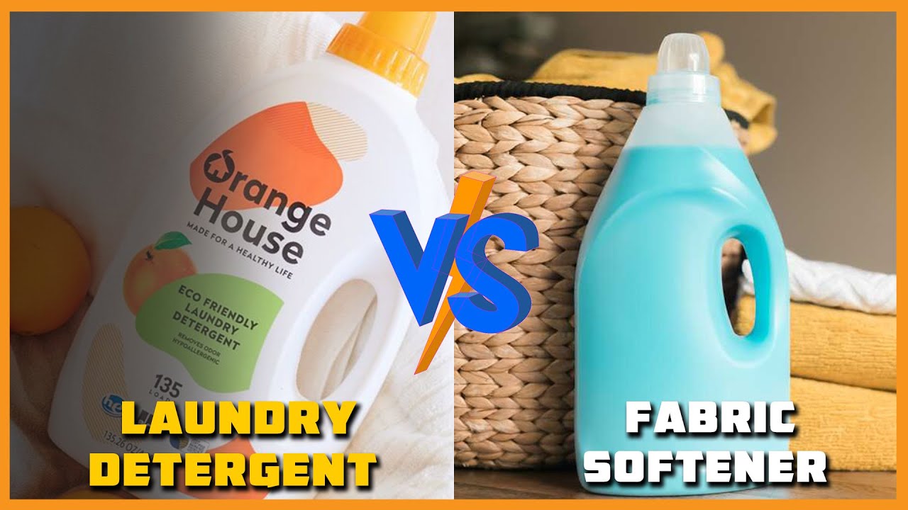 Laundry Detergent vs Fabric Softener