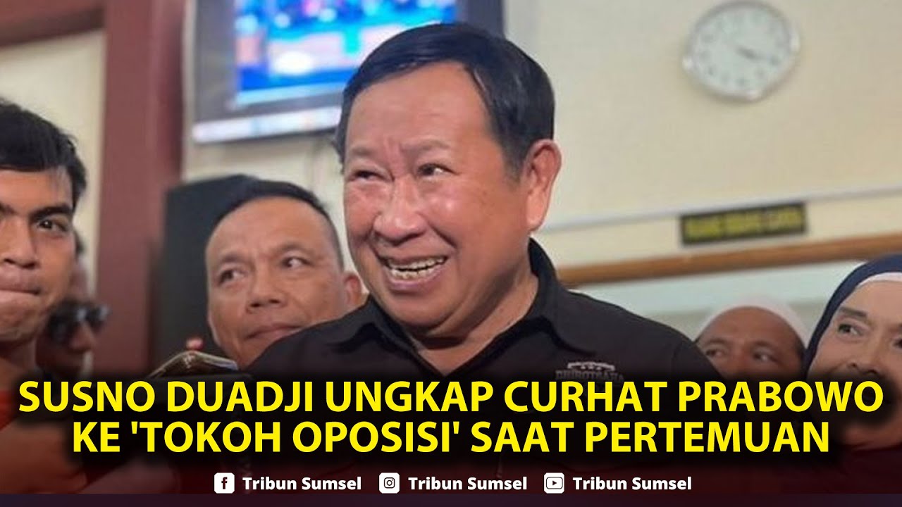 🔴Susno Duadji Ungkap Curhat Prabowo ke 'Tokoh Oposisi' saat Pertemuan, Singgung soal Ada yang Nyetir