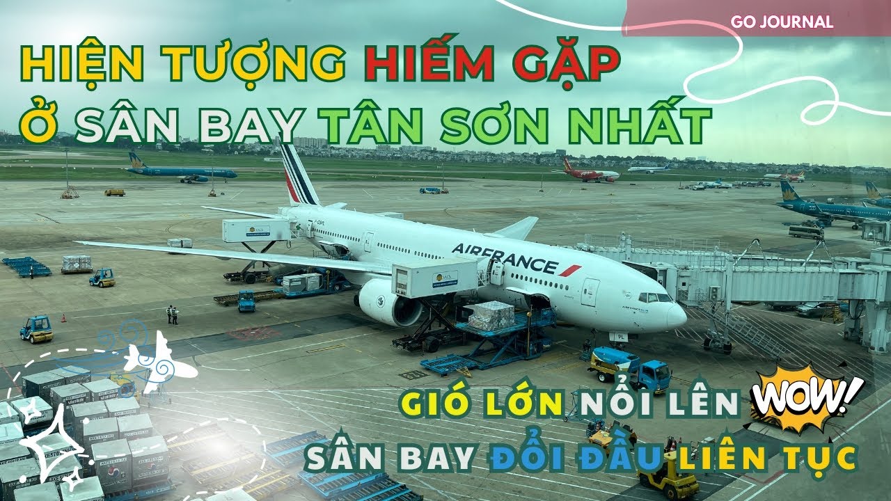 Редкий Сильный Ветер! Самолёты Постоянно Меняют Курс в Тân Sơn Nhất!