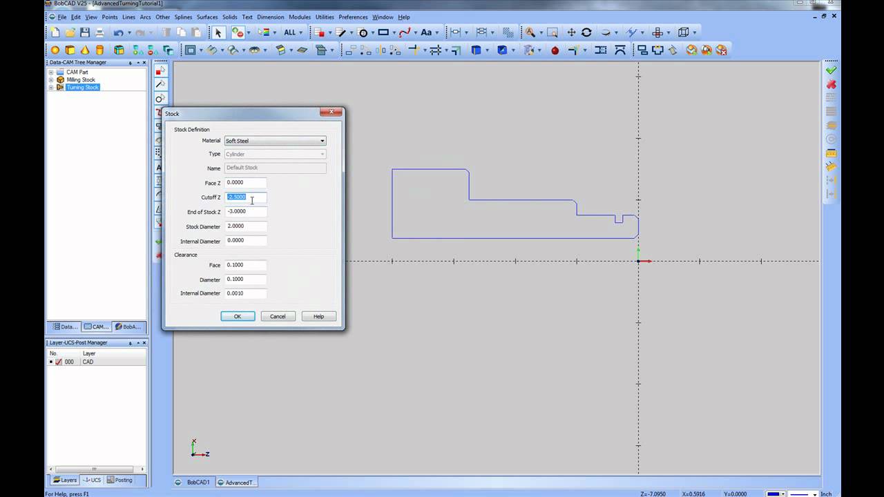 BobCAD-CAM V25 - CNC Lathe Tutorial