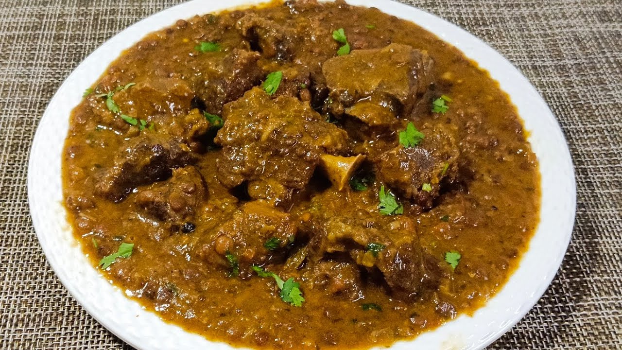 Masoor Gosht Recipe | अख्खा मसूर और गोश्त की रेसीपी | Masoor Dal Gosht