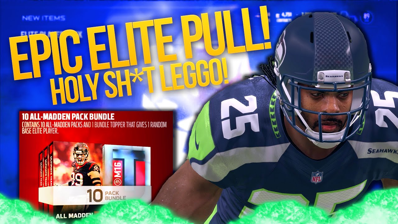 Madden 16 Ultimate Team ELITE PULL WORTH 200K! BUNDLE OPENING FIRE!