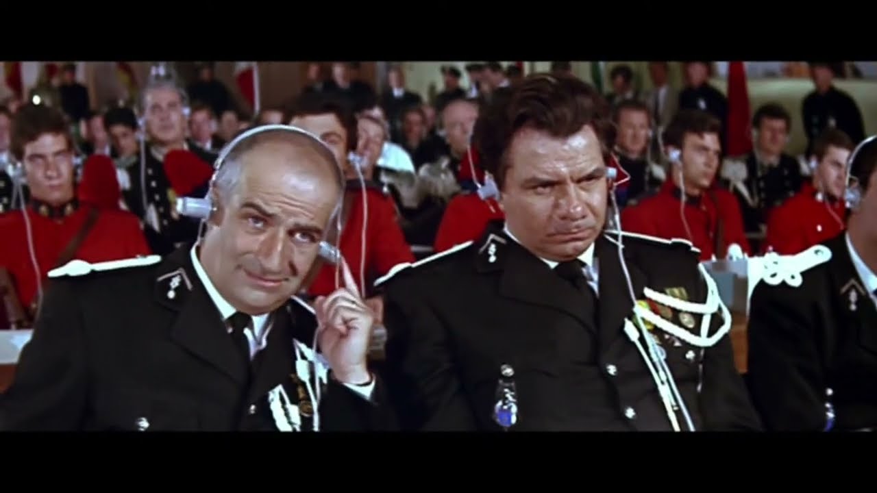 Le Gendarme à New York (1965) - Lécoute au congrès de la gendarmerie