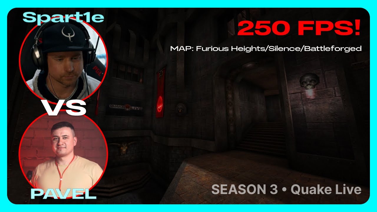 Spart1e vs PAVEL | 250FPS Quake Season 3 | BO3 | Quake Live