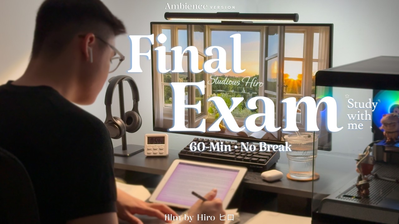 You Can Do It 🔥 60 Mins Deep Focus for Final Exam 📖 | Quiet Study