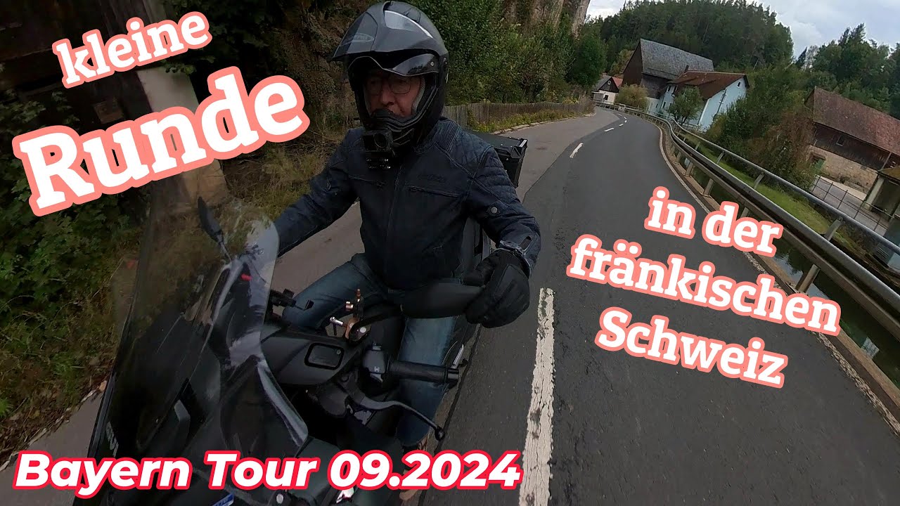 kleine Runde in der fränkischen Schweiz * Bayern Tour 09.2024 *  Yamaha Tricity 300