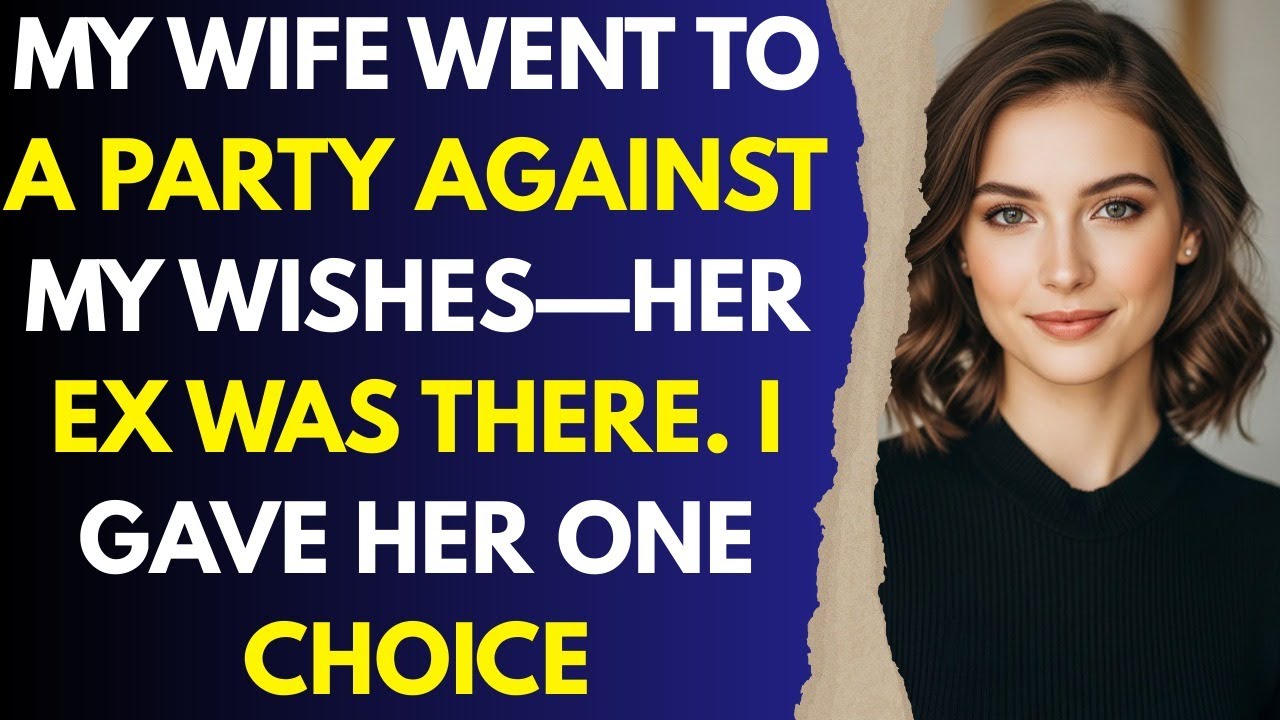 My Wife Went to a Party Against My Wishes—Her Ex Was There  I Gave Her One Choice
