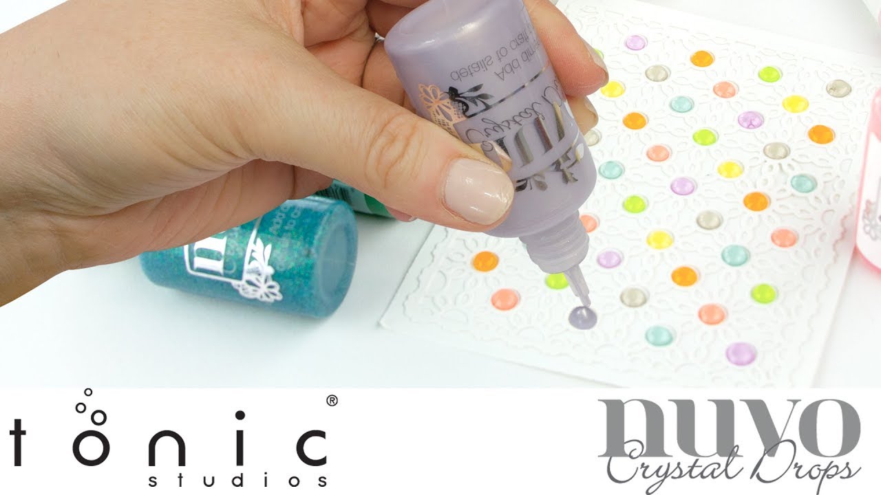 Как использовать капли Nuvo Crystal Drops и Glitter Drops — обучающее видео от Tonic Studios — Дж...