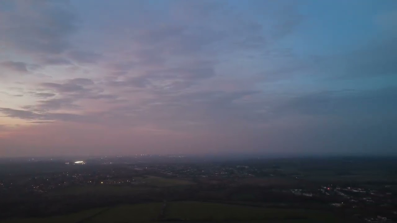 Bilbrook , Codsall Wolverhampton morning Fly over