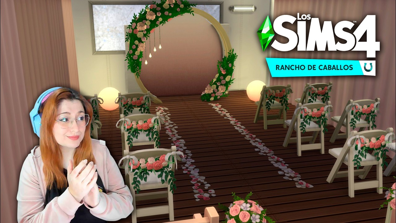LA BODA DE HOLA YOUTUBE Y CLARA 🩷🌸 Rancho de Caballos #18 | Los Sims 4