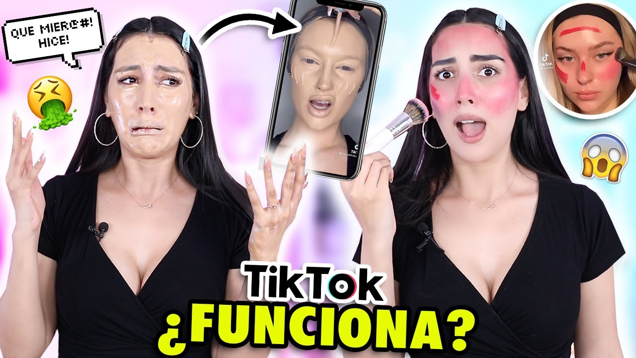 PROBANDO TRUCOS RAROS DE TIK TOK! 😱MAKEUP HACKS #2 💄 &iquest;Funcionan? | Claudipia