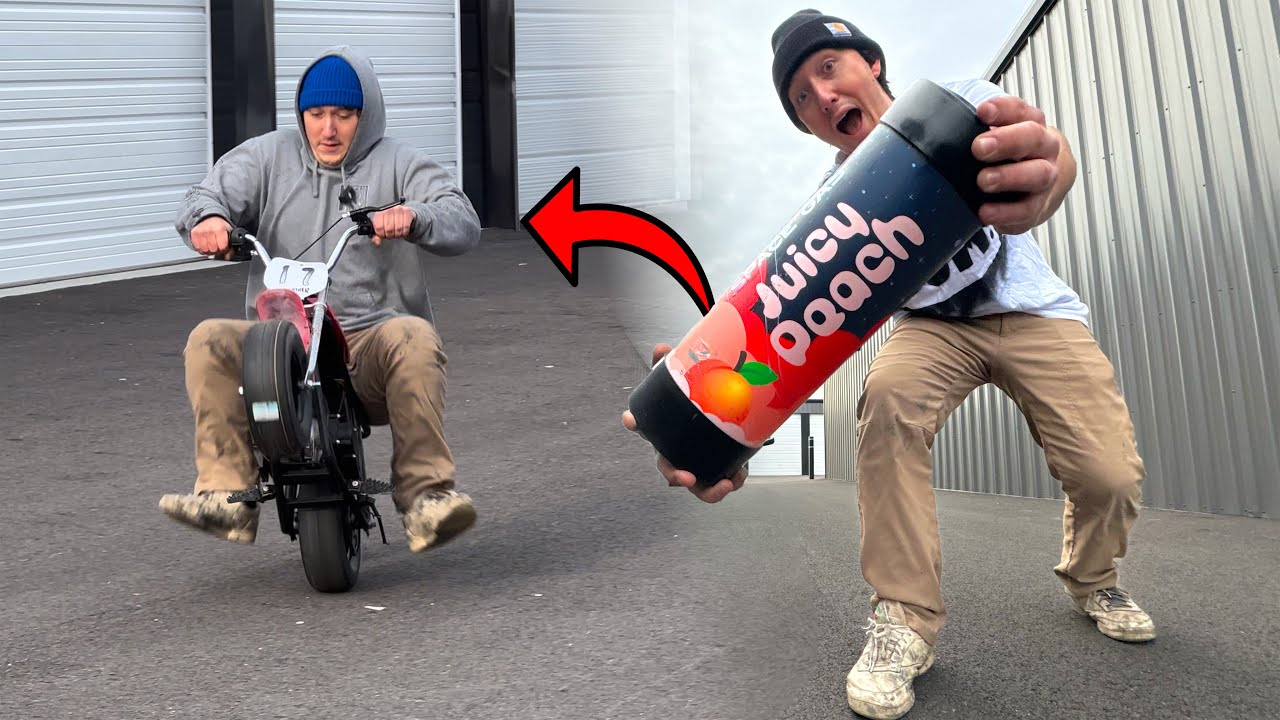 BOOSTING Amazons Cheapest Mini Bike Until it BLOWS UP!