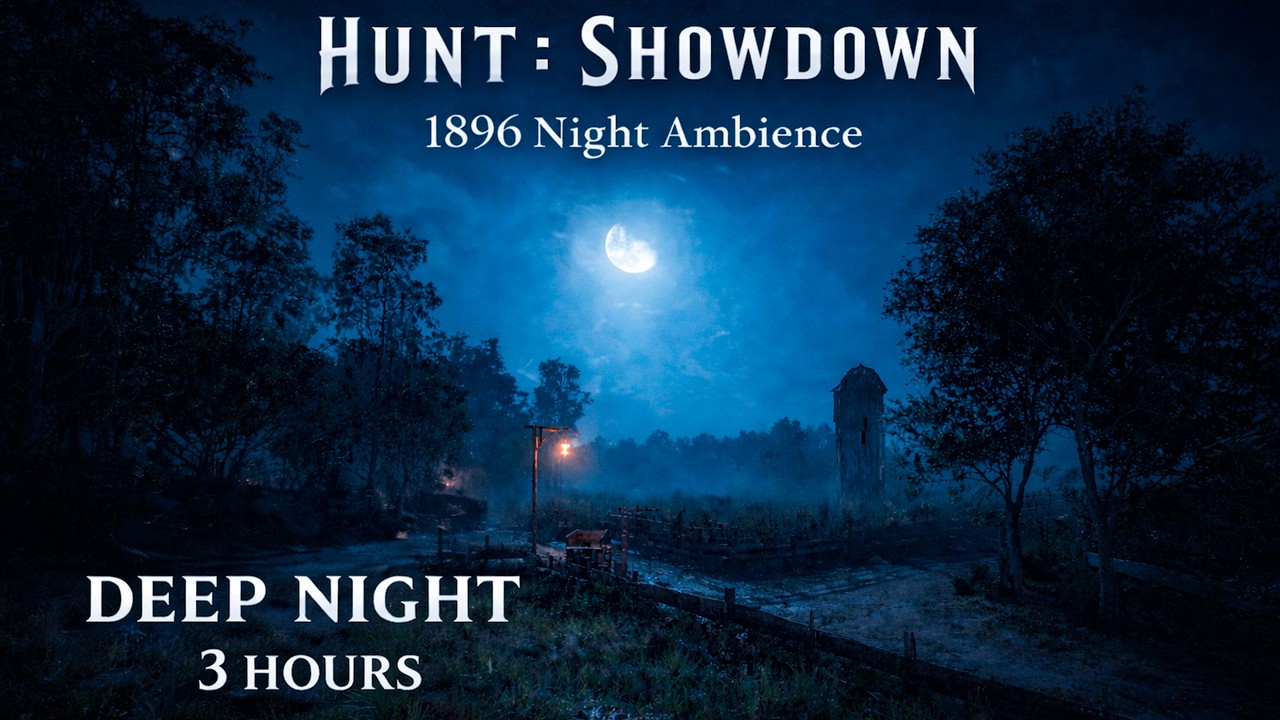 Hunt: Showdown 1896 – Night Ambience | Dark Bayou 4K