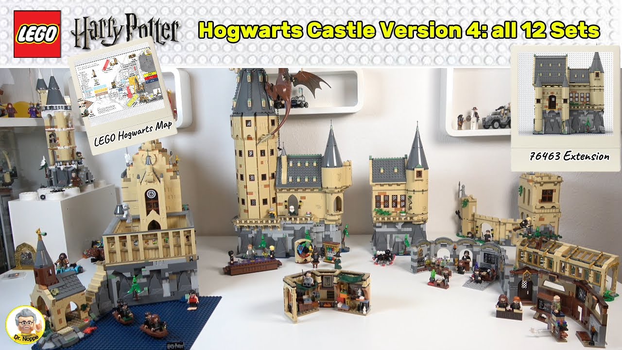 Все 12 наборов LEGO Хогвартс, версия IV. Проверка компоновки, самодельные модели + прогноз на июн...
