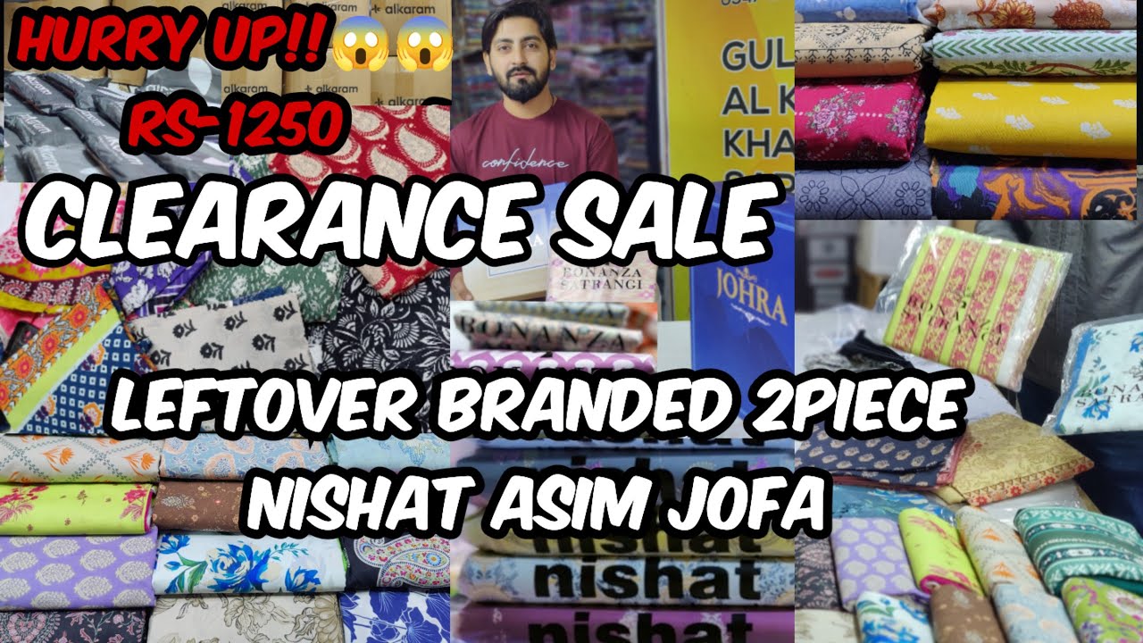 Hurry up😱 Brands 2pcs_AsimJofa_Nishat | Clearance sale day-4 | branded leftover stock #clearancesale