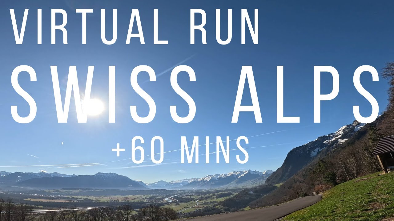 Virtual Run | Uphill Mountain View | Switzerland | Virtual Running Videos Treadmill Workout Scenery