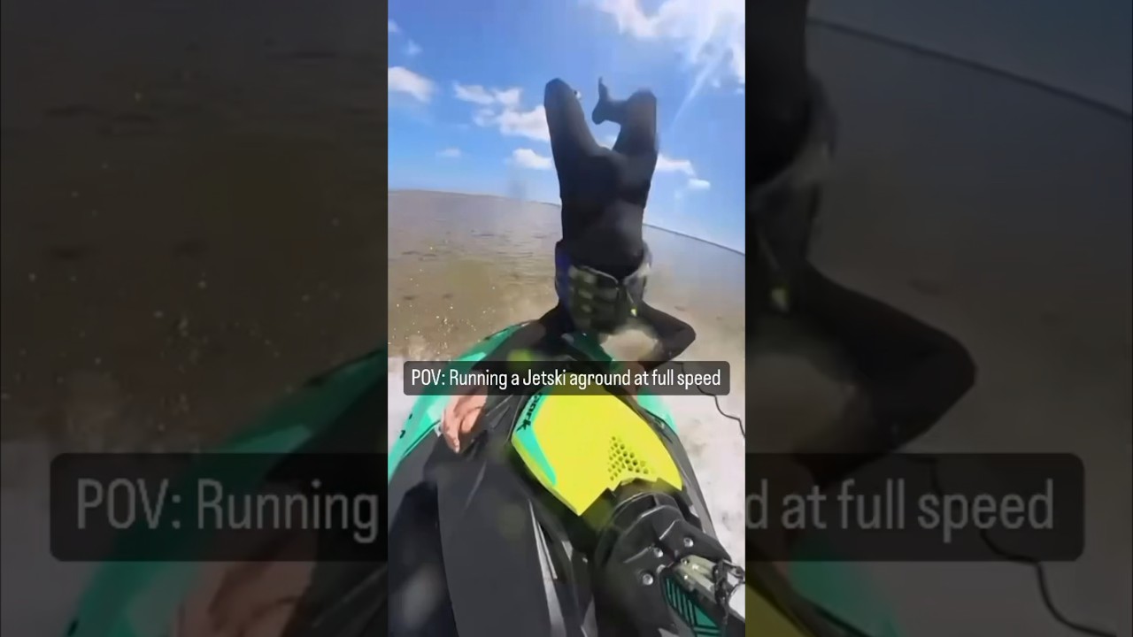 POV - Thrown off a jetski at full Speed! Ejecto Seato Cuz  #neardeath