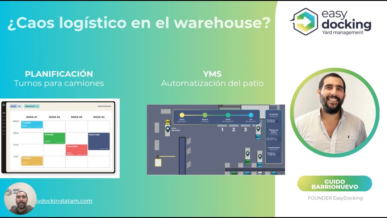 Automatiza la log&iacute;stica en planta: 🗓️ Turnos para camiones y gesti&oacute;n del patio 🚛 con EasyDocking 🚀