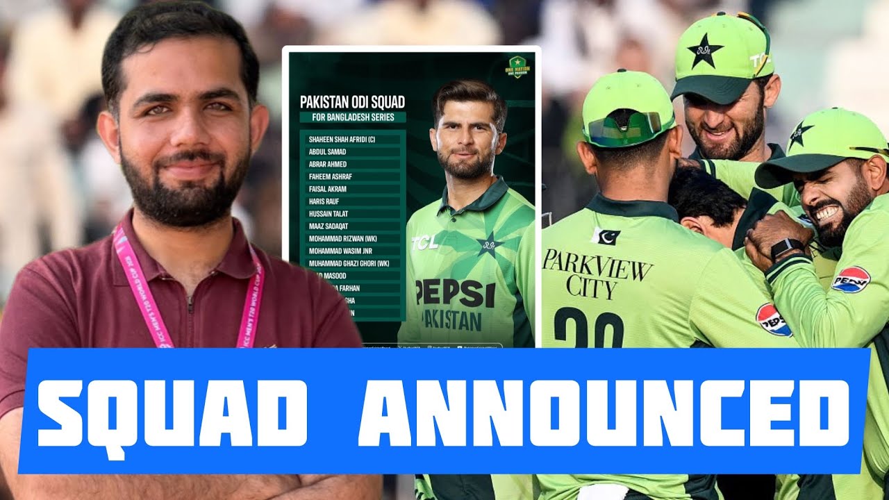 Babar Azam, Saim Ayub & Fakhar Zaman Dropped | Pakistan Announced ODI Squad for Bangladesh Series  