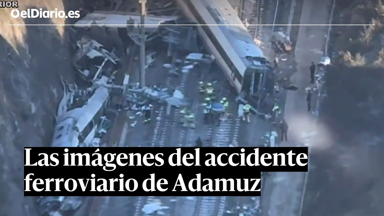 Las imágenes del accidente ferroviario de Adamuz