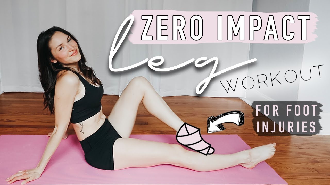 ZERO IMPACT LEG WORKOUT! | STAY FIT DURING FOOT INJURIES | Tone and Talk