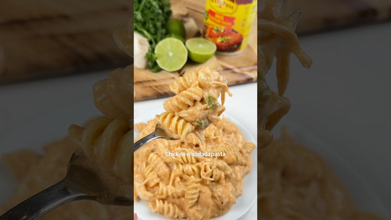 Low Carb Slow Cooker Creamy Chicken Enchilada Pasta 🔥🤤🙌