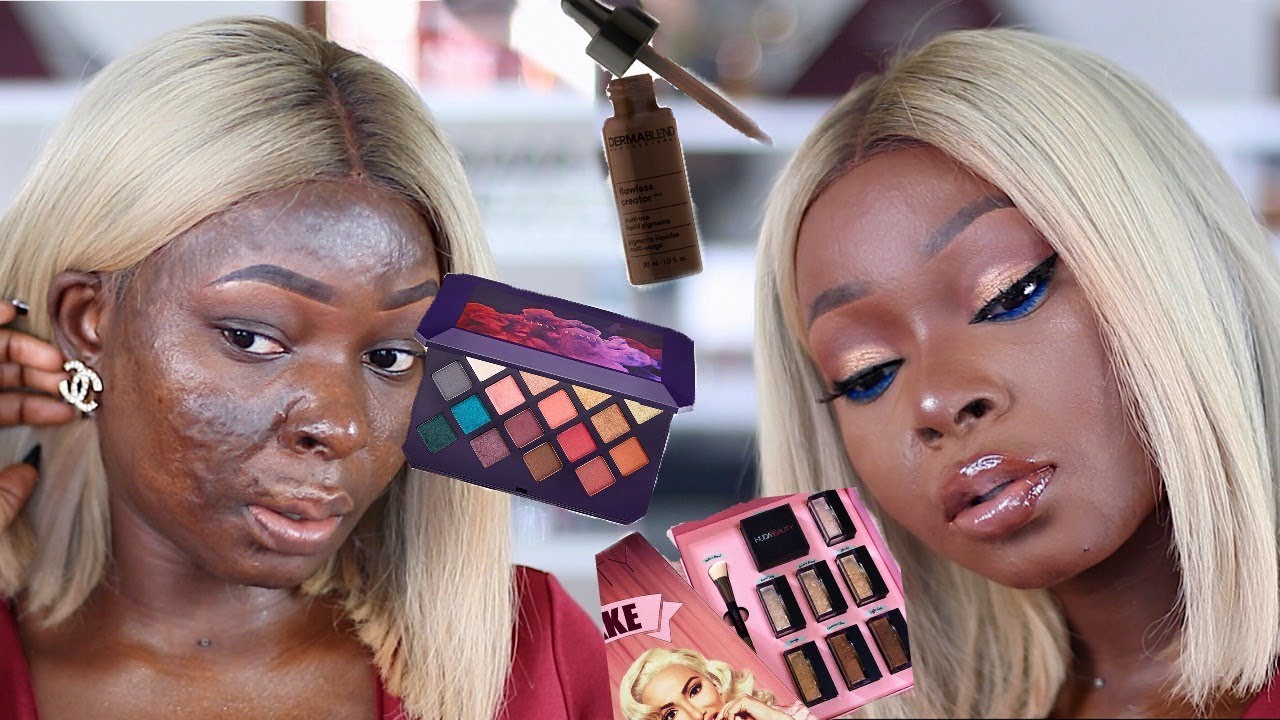 Full Face Of New Makeup (Huda Beauty, FENTY Beauty, Dermablend) Shalom Blac
