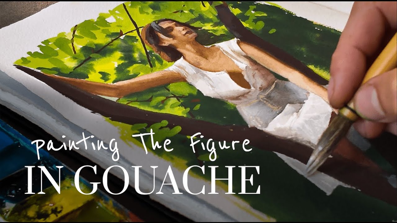 Painting the figure in gouache