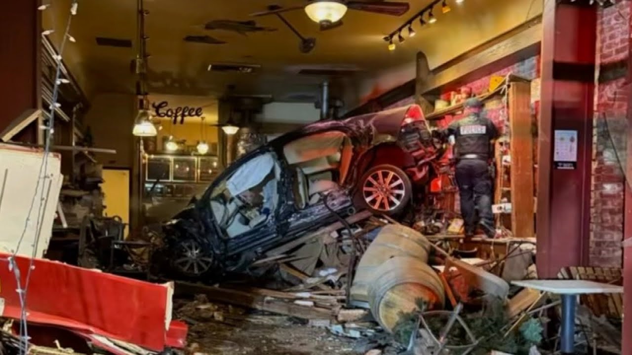 90-Year-Old Man Crashes Car Into Coffee Shop On Thanksgiving Night: Cops