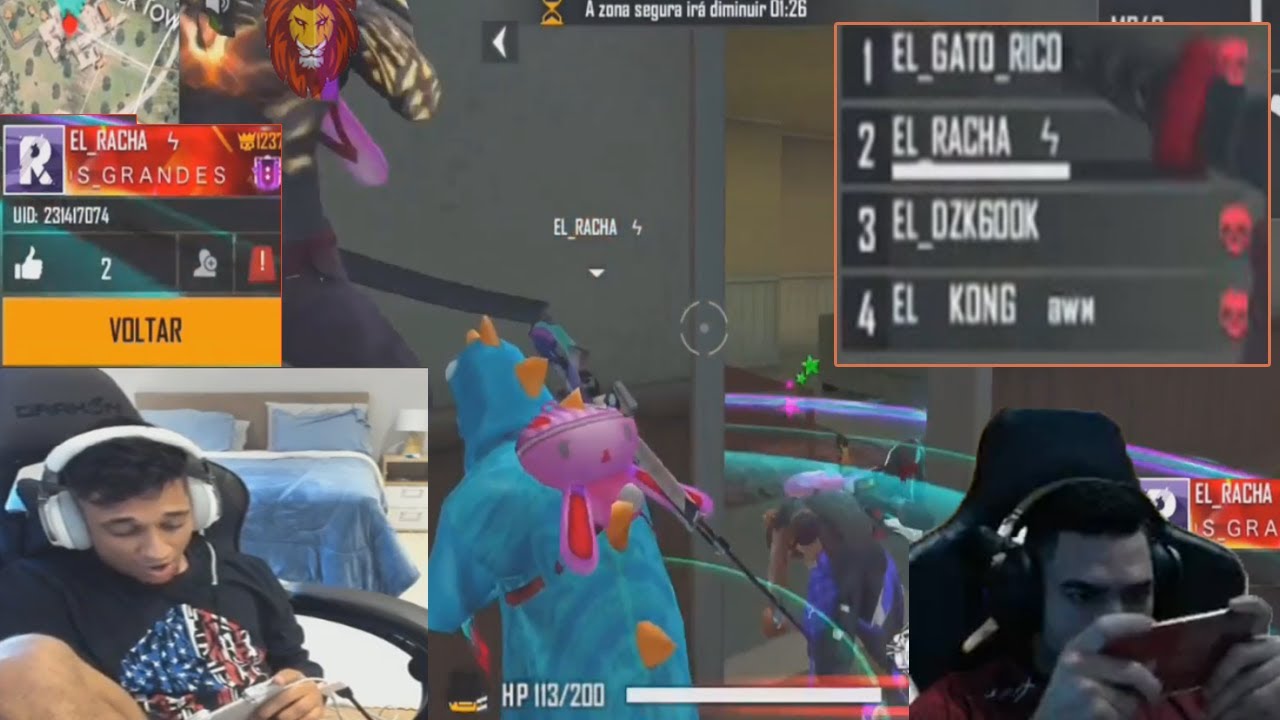 EL RACHA FAZ RECORD DE KILL E IMPRESSIONA EL GATO! SOLO VS SQUAD