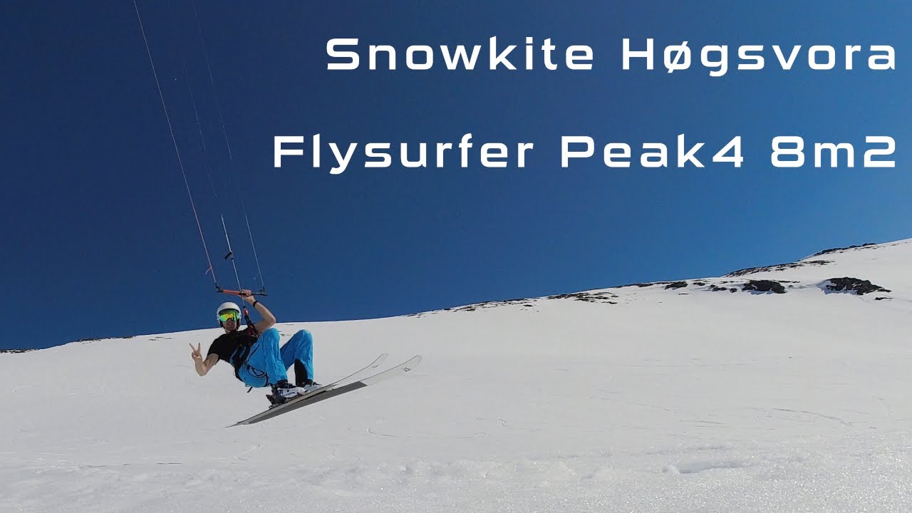 Snowkite Høgsvora - Flysurfer Peak4 8m - 19/04/22 - last flight 440hm