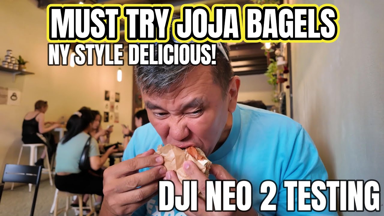 Świetne BAGELS w Penang? Spr&oacute;buj Joja Bagels Bishop Street! Test praktyczny DJI Neo 2 w DJI Gurne...