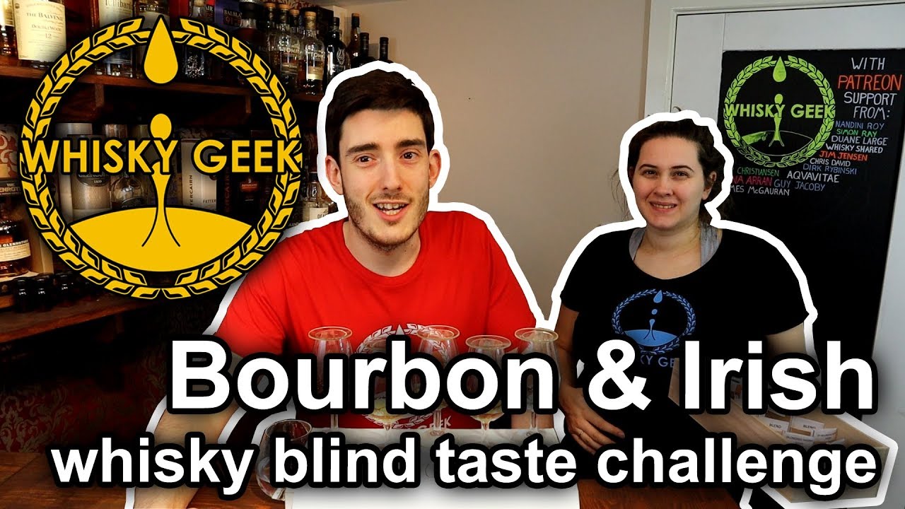 Bourbon & Irish whiskey blind tasting challenge!