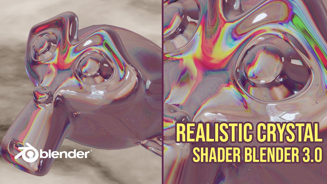 Realistic glass refrection or crystal shader in blender 3.0 eevee