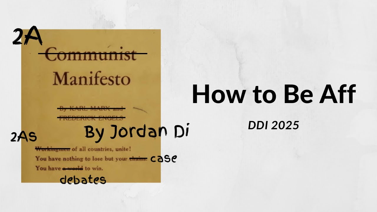 DDI 2025 - How to Be Aff - Jordan Di