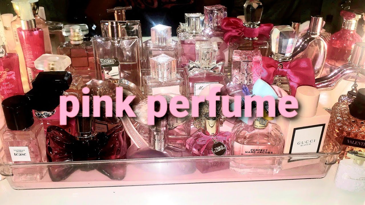 Pink perfume collection