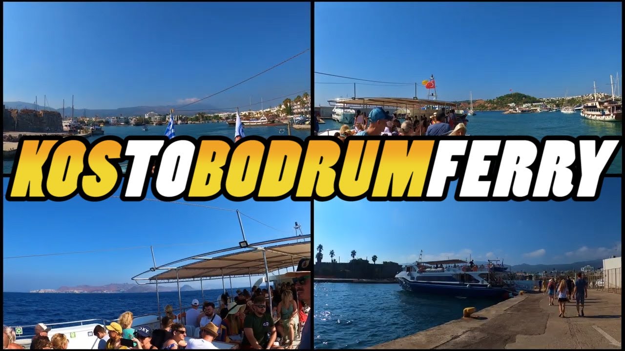 Kos to Bodrum Ferry - Greece to Turkey Ferry (4k)