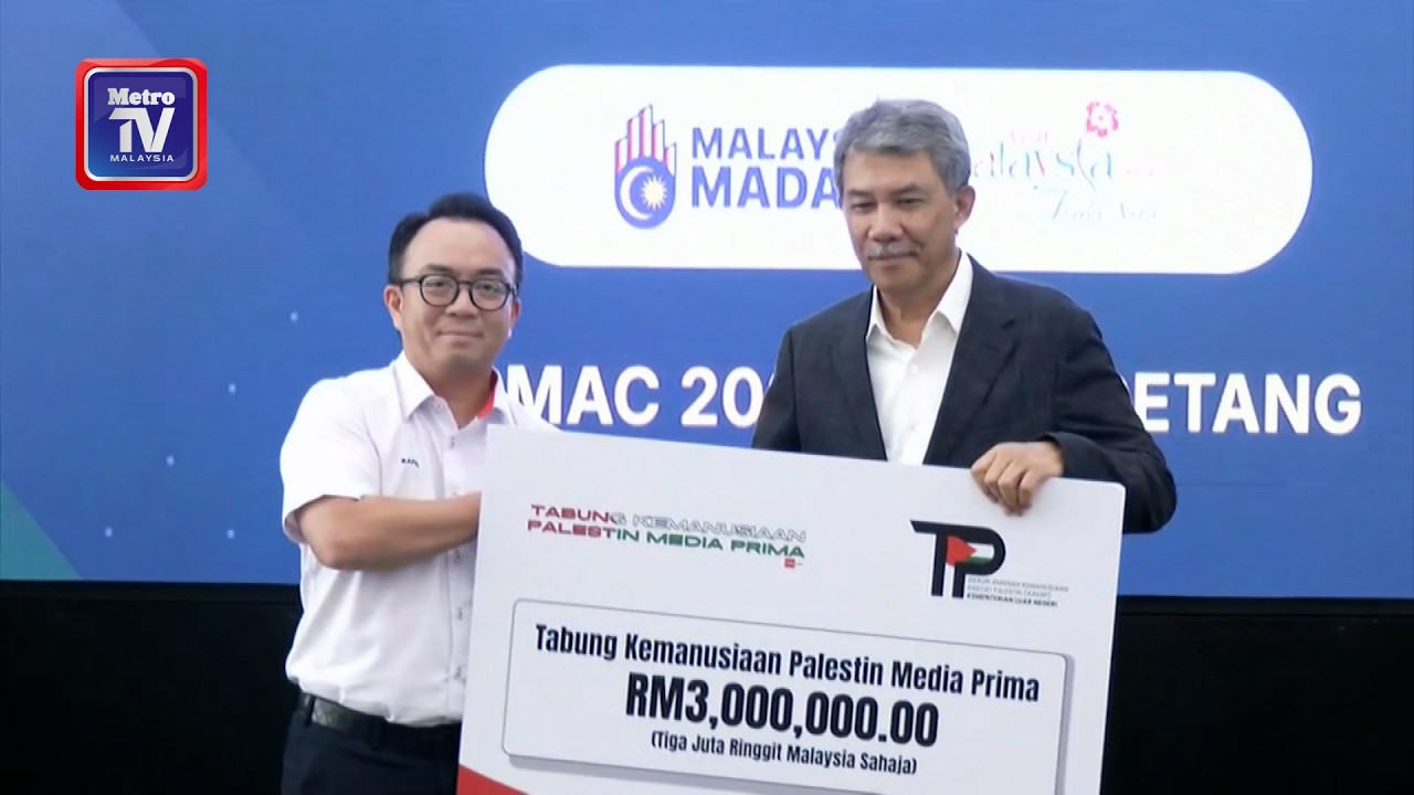 Media Prima serah RM3 juta kepada tabung Palestin