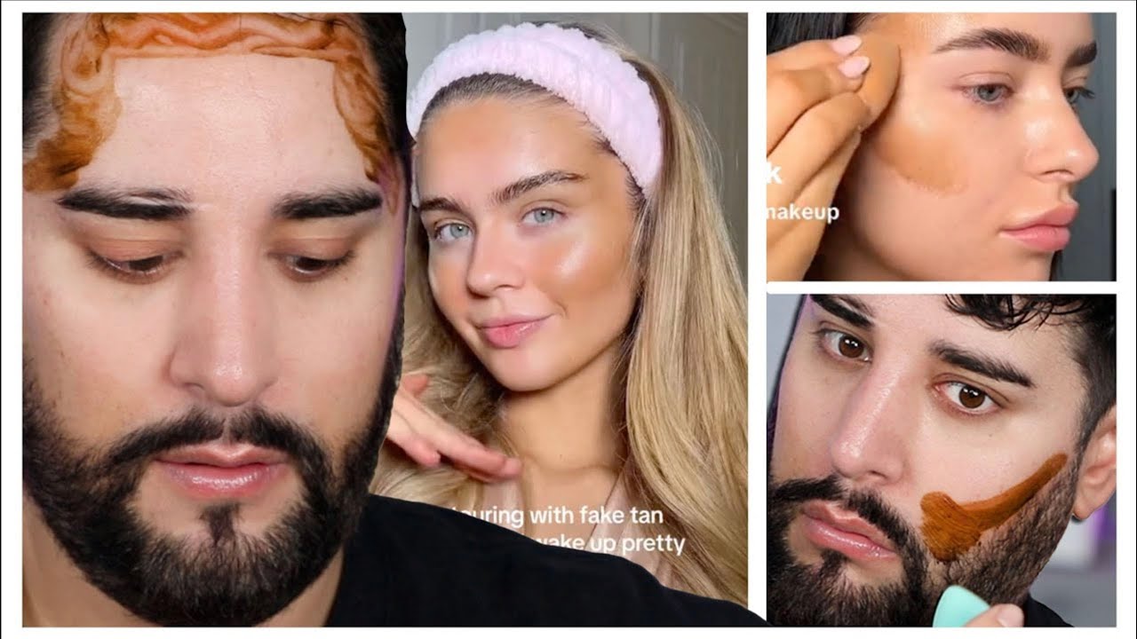 This was a mistake… Fake Tan Contour |Testing the viral TikTok technique