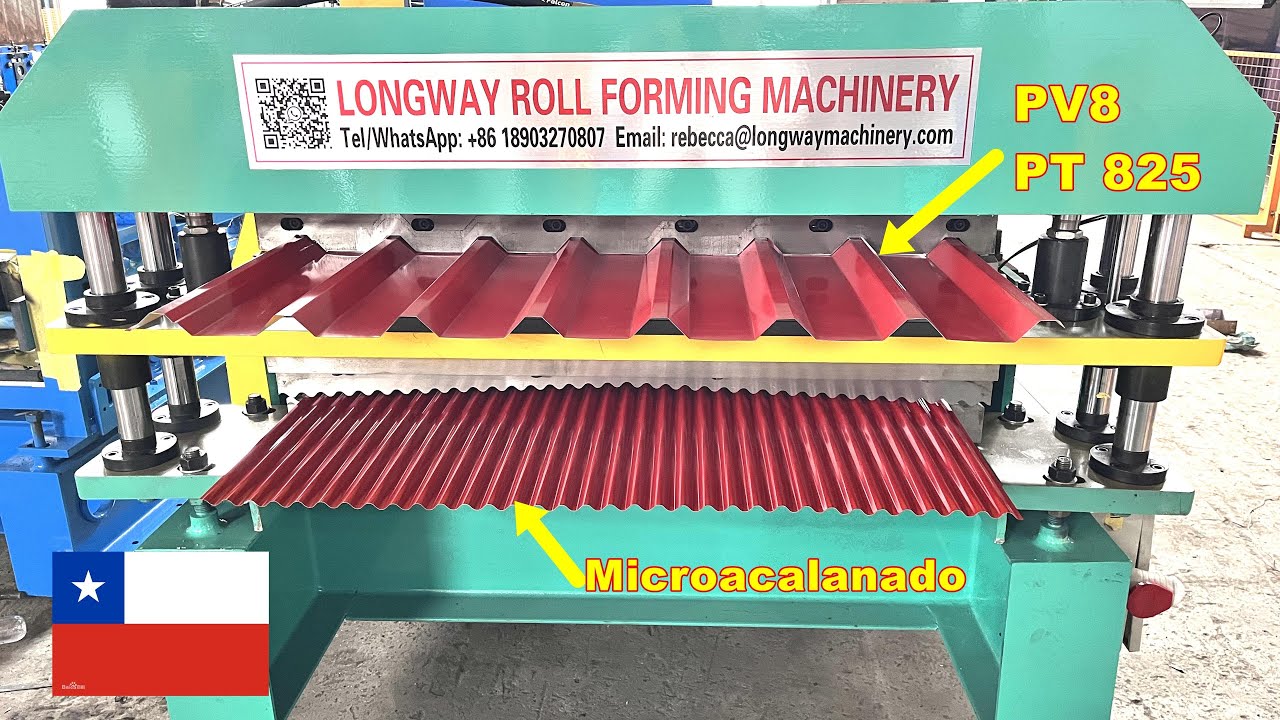 micro corrugated sheet forming machine | maquina para microacalanado | metal roofing machine