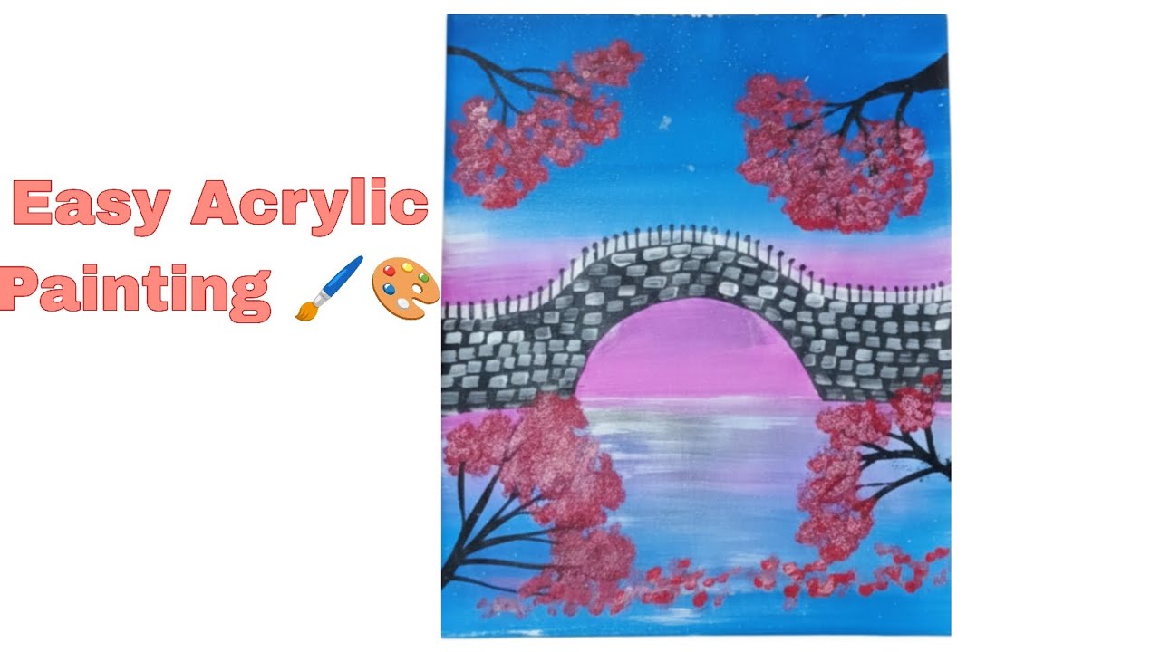 Easy Acrylic painting For Students. #viral #painting #art 