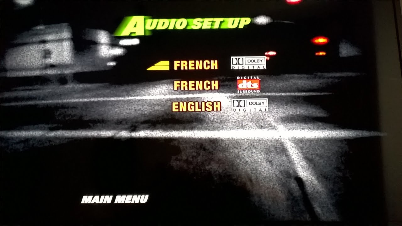 Menu DVD: Fast & Furious (The Fast and the Furious)